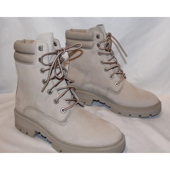 Timberland Women’s Boots Cortina Valley Mid Hiker Waterproof Boots Taupe Size 9 - Picture 1 of 6